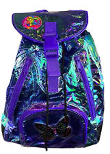 Rare Holy Grail 90s Purple Lisa frank bag backpack butterfly iridescent picture