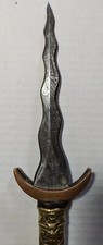 Antique Dagger Antique Athame German Flamberge Knife Melusine Hermes Wicca Vril picture
