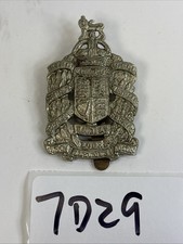 British Army Kings Overseas Dominions India Cap Badge Insignia Slide Clip 7D29 picture