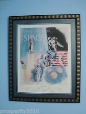 NEIL ARMSTRONG JOHN GLENN and 7 more Astronauts Signed Space Lithograph with COA picture