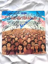Signed USA FOR AFRICA We Are The World VINYL record AUTOGRAPH signature UNIQUE picture