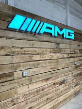 AMG Mercedes Sign, channel letters, dealership style, garage art. picture
