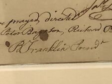 Benjamin Franklin Fine Signed Document 1788 PSA/DNA Letter of Authenticity picture