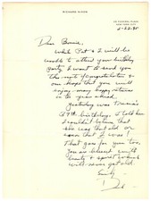Richard Nixon Autogaph Letter Signed - Reflects on Ronald Reagan's 1984 Victory picture