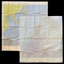 RARE WWII B-29 Superfortress Iwo Jima Okinawa Japan USAF Heavy Bomber LORAN Map picture