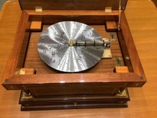 Reuge Music Box Disc Player With Disk 599 Switzerland LeOre Itary Rare picture