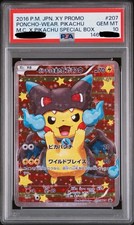 Poncho Wearing Pikachu Charizard X 207/XY-P 2016 PSA 10 Pokemon JPN #207 Promo picture
