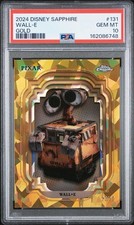2024 Topps Chrome Disney Sapphire Wall-E Gold 27/50 PSA 10 Low Pop picture