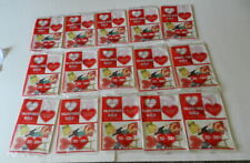 Vintage Hallmark Self-Mailers For Girls Valentine Cards 450 Valentines 1970s picture