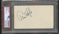 Alan Hale Jr signed autograph Vintage 3x5 The Skipper Gilligan's Island PSA Slab picture