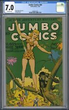 Jumbo Comics #69 (Nov. 1944, Fiction House) 1st Matt Baker Art CGC 7.0, OW Pages picture