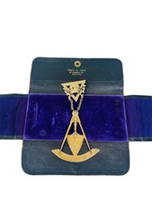 Antique Edwardian 1904 Masonic 14K Yellow Gold Freemason Master Medal/Pin picture