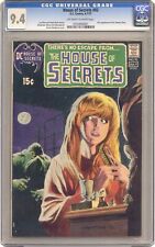 House of Secrets #92 CGC 9.4 1971 0720956001 1st app. Swamp Thing picture