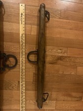 Antque Horse Mule Wagon Yoke Harness Collar Evener Wood Cast Iron Varnished picture