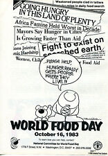 1983 WORLD FOOD DAY October 16 Ziggy Cartoon Print Ad picture