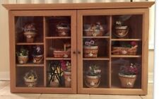 Longaberger JW  Mini Wall Cabinet Display & 13 May Mini basket combos picture
