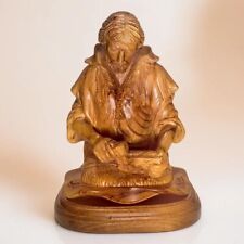 Saint Joseph the Carpenter Statue Olive Wood Handmade Souvenir Holy Land Limited picture