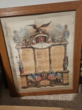 ORIGINAL U.S. Soldiers Memorial Roster (Company I / 118th NY Volunteers) picture