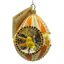 Patricia Breen Oeuf Sucre Chicks Easter Egg Jeweled Reflector Ornament 3123 picture