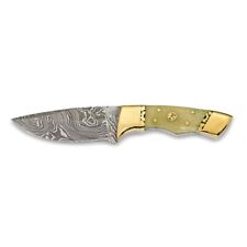 *BRAND NEW* Damascus Steel 256 Layer Fixed Blade Camel Bone Luxury Knife by Jere picture