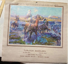 Turlock Saddlery Calendar 1984 Modesto Stanislaus County, CA Western Motif F6 picture