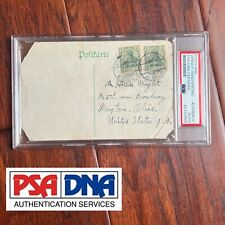 WILBUR WRIGHT * PSA * Handwritten AUTOGRAPH Postcard SIGNED * Wright Brothers picture