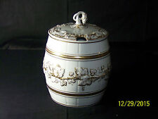 RARE-KPM c1837-1844 Hand Painted Gold Gilded Berry&Leaf Barrel Cooler/Punch Bowl picture