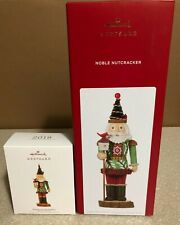 HALLMARK NOBLE NUTCRACKER PRINCE OF THE FOREST 2019 & TABLE TOP DECORATION 2021 picture