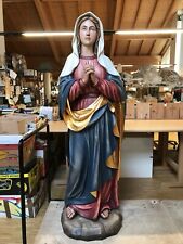 Our Lady Sorrows Hand Carved Wood Religious Statue 47