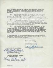 FANTASTIC ELIZABETH TAYLOR SIGNED CONTRACT 17 YEARS OLD & SIGNED MOM MGM LOEWS picture