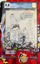 Avengers Assemble #1 1:75 Skottie Young Sketch Variant CGC 9.8 only 1 on census picture
