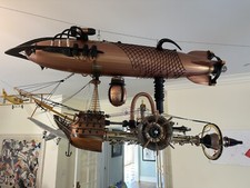 Steampunk Airship- one of a kind picture