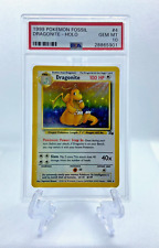 Pokemon Card 1999 WOTC Fossil Dragonite #4 Holo PSA 10 GEM (POPULATION 56) picture