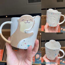 Starbucks 2020 Chinese Valentine's Day Sloth Hug 14oz Mug Water Cup Ceramic Mug picture