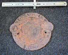 Rare- Los Angeles Chamber Of Commerce MEMBER Bronze -Brass Emblem picture