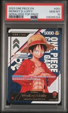 One Piece TCG Monkey D. Luffy Serial Prize ST01-001 PSA 10 GEM MINT 300/700 picture