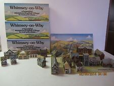 Vintage Wade Porcelain Miniature Village Sets #1, 2 & 4 In Boxes 1980's picture