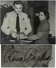 Rosa Parks Arrest Signed 8