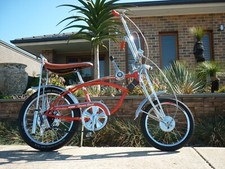 1973 Schwinn Sunset Orange krate original seat - original chrome -original paint picture