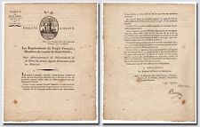 Robespierre, Maximilien de - Important document signed “certifié conforme...