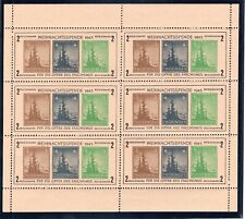 GERMANY SOVIET ZONE THURINGIA CHRISTMAS SHEET 16N3a RARE BLOCK OF 6 PERFECT MNH picture