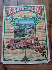 antique poster a saint eloi augustus chartier glass island and ugly hardware maker picture