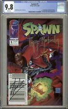 ⚔️SPAWN #1 ULTRA SEXY NEWSSTAND EDITION CGC 9.8 SS SIGNED BY TOFF MACHARDIN' 🤯 picture