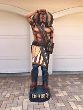 Vintage Wooden Cigar Store Statue 6 Feet Tall Pristine Condition picture