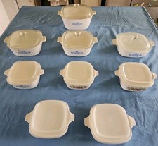 Vintage Corning Ware Blue Cornflower And Spice Of Life Lot picture