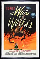 WAR OF THE WORLDS ✯ CineMasterpieces 1953 ALIEN SCIENCE FICTION MOVIE POSTER picture