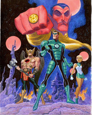 BRUCE TIMM UNUSED GREEN LANTERN ANIMATED SERIES SEASON 2 ILLUSTRATION picture