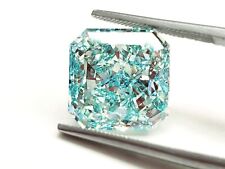 Huge Natural Diamond 11.06CT Fancy Intense Blue-Green Color VS2 GIA Certified  picture