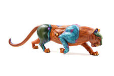 Oaxaca Alebrije Great Jaguar 38 in | Hand painted wood carving mexican art, cat picture
