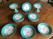  English Coalport Rococo Dessert/App Service CIRCA1850 NO CHIPS/CRACKS/CRAZING picture